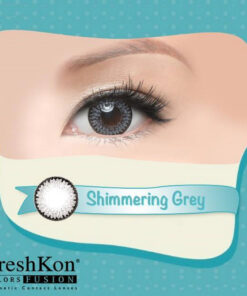 FreshKon Colors Fusion Shimmering Grey Monthly Coloured Contact Lenses