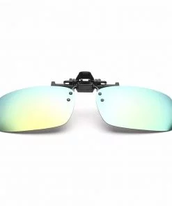 Gold Mirror Clip-on Flip-up Sunglass