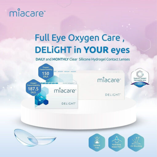 Miacare Monthly Clear Silicone Hydrogel Lens