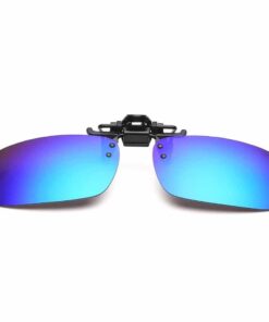 Dark Blue Mirror Clip-On Flip up Sunglass
