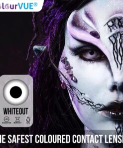 Colourvue Halloween Prescription Crazy Lenses WhiteOut