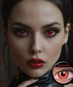 Red Devil Halloween Prescription Contact Lenses