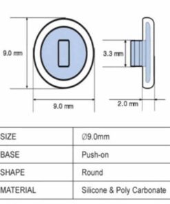 Push-In Round Silicone Nose Pad