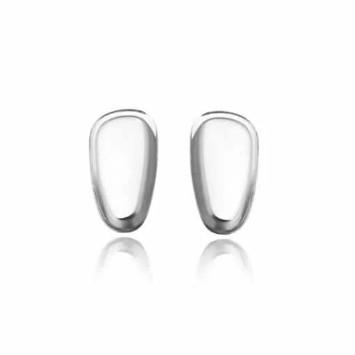 Silver Anti Allergy Oval Nose Pad