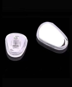 Silver soft Silicone Nose Pads