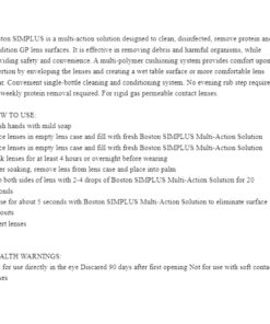 Boston Simplus Multi-Action Solution