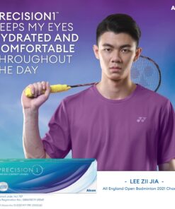 ALCON PRECISION1 contact lenses keeps my eyes hydrated and comfortable throughout the day