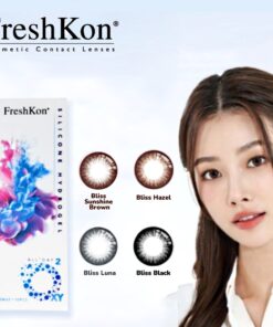 FreshKon All Day o2xy Silicone Hydrogel Daily Disposable Color Cosmetic Contact Lenses
