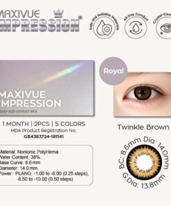 Impression Royal Twinkle Brown (2pcs in box) - Citylens