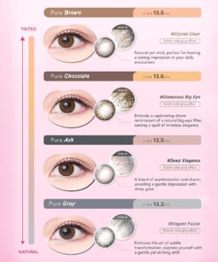 Hydron Pure Plus Silicone Hydrogel 1Day Color Lenses