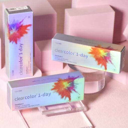Natural-looking ClearLab Clear Color 1-Day Contact Lenses