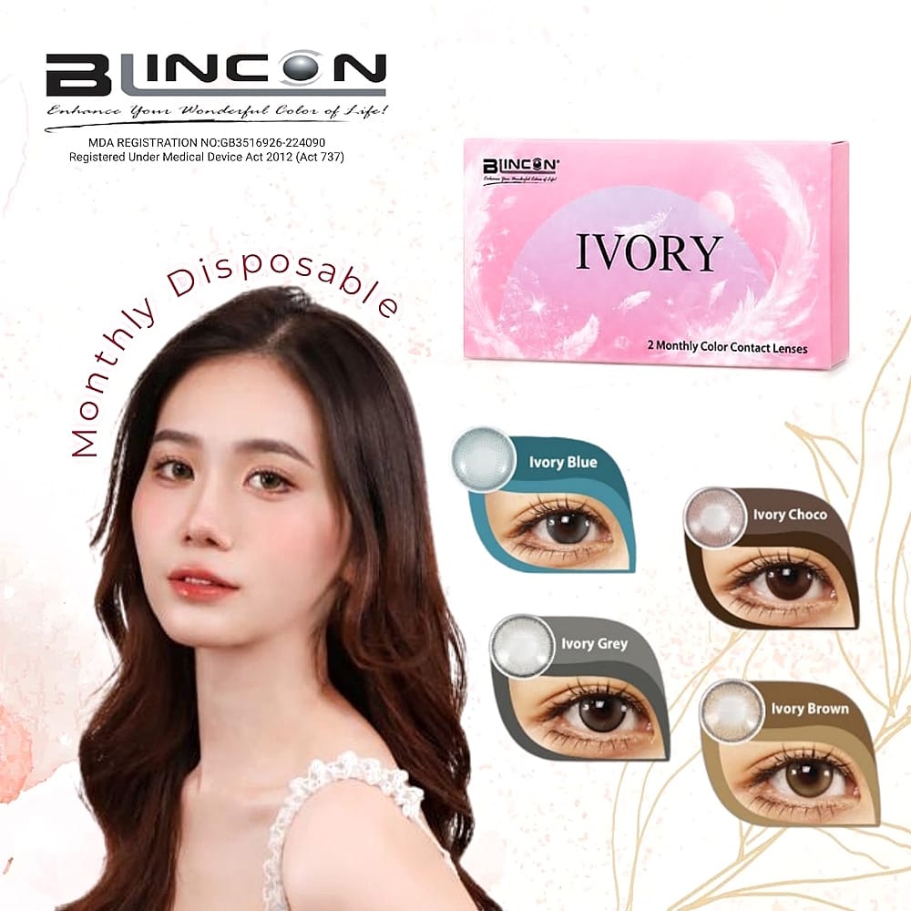 Blincon Ivory Cosmetic Color Monthly Disposable Contact Lens Blincon Ivory Cosmetic Color Monthly Disposable Contact Lens