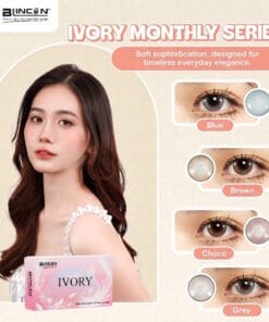 Blincon Ivory Cosmetic Color Monthly Disposable Lenses