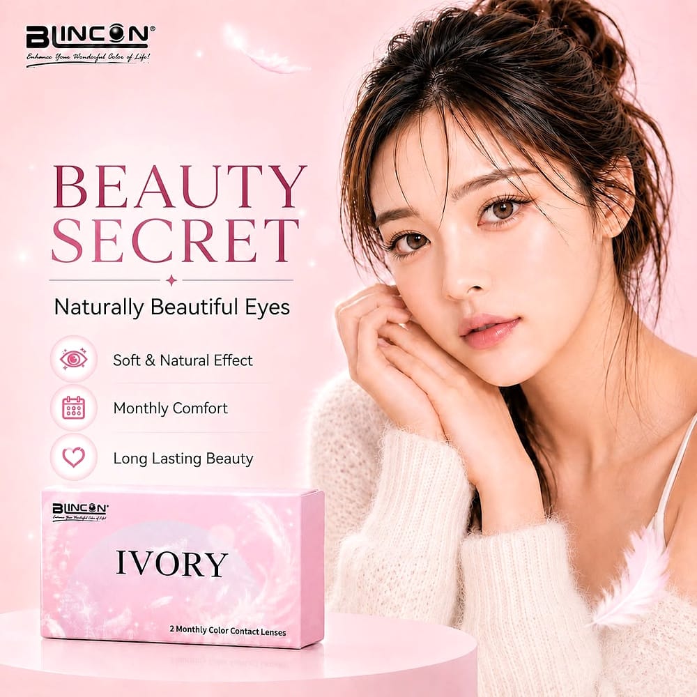 Blincon Ivory Monthly Cosmetic Color Disposable Lenses Blincon Ivory Monthly Cosmetic Color Disposable Lenses