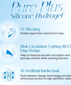 Horien Pure Plus Silicone Hydrogel Clear Contact Lenses
