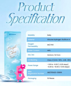 Horien Pure Plus Silicone Hydrogel Clear Daily Contact Lenses