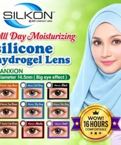 Silkon Manxion Monthly Silicone Hydrogel Color Disposable Lenses